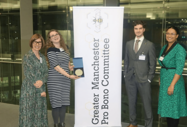 Screenshot 2025-11-28 140045 GMIAU staff celebrative at the Greater Manchester Pro Bono awards